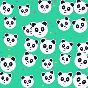 Panda party konfetti